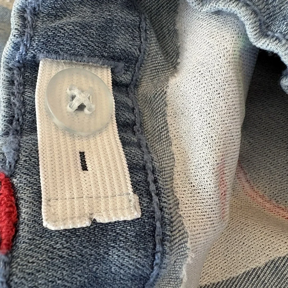 Gymboree 2007 Apple Patch Jeans Girls 6 Cottagecore Kid Retro Y2K Fruitcore